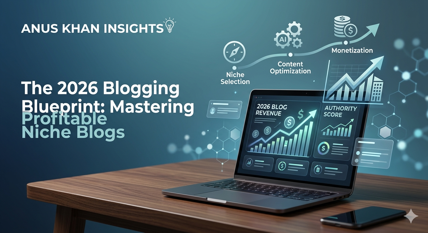 The 2026 Blogging Blueprint for Profitable Niche Blogs by Anus Khan Insights