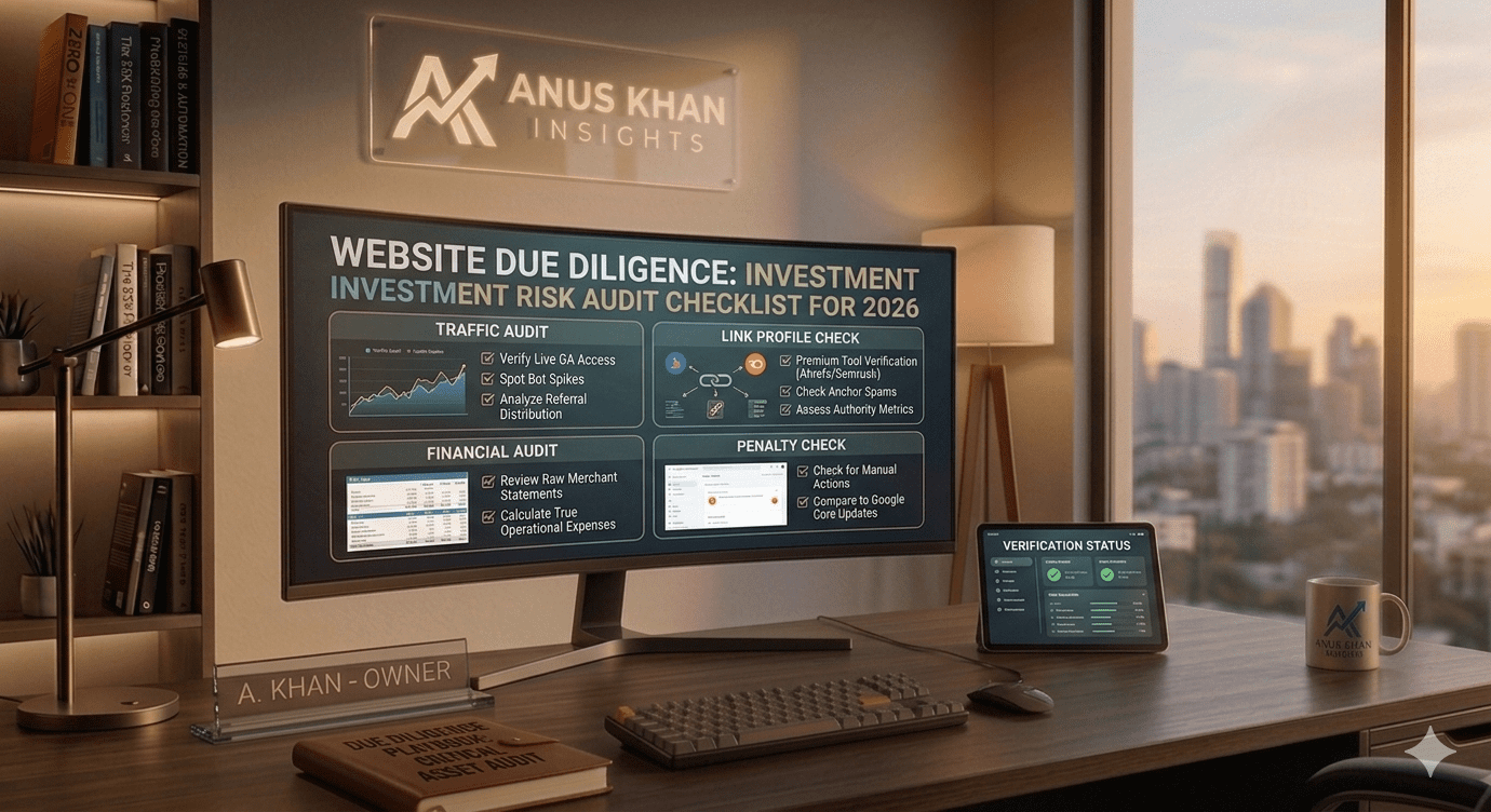 Website Due Diligence Guide 2026 | Anus Khan Insights