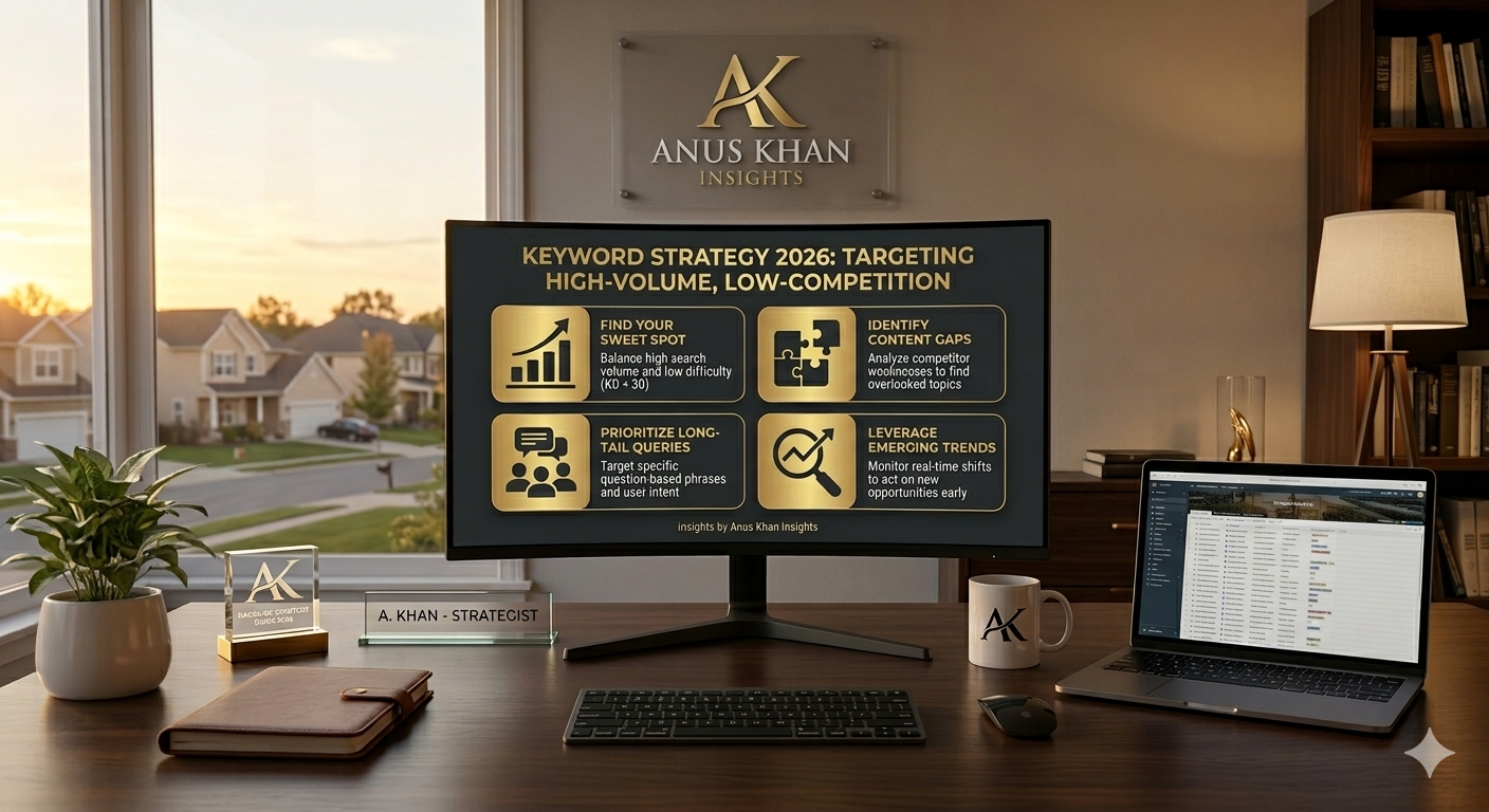 Find Low-Competition Keywords 2026 | Anus Khan Insights