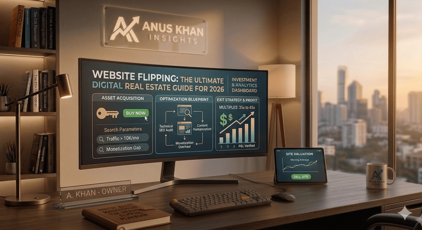 Website Flipping Guide 2026 | Anus Khan Insights