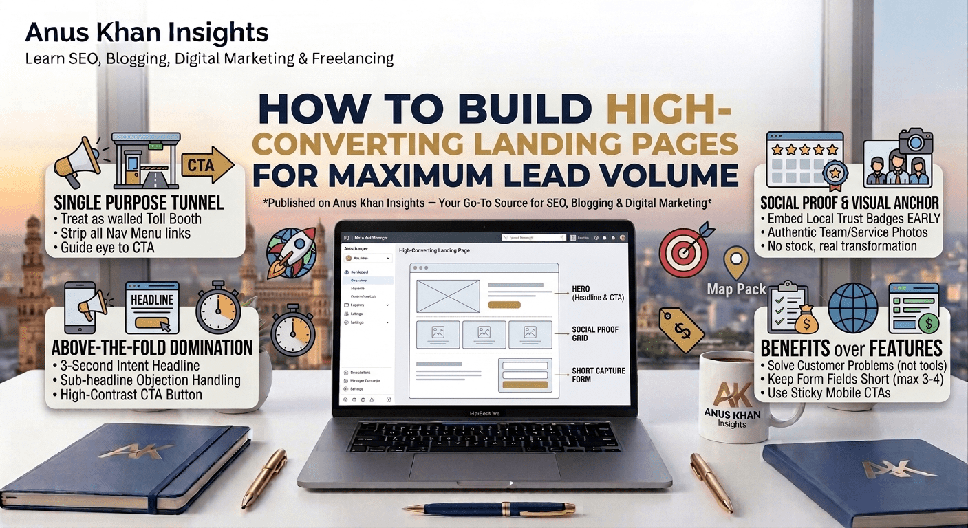 How To Build High Converting Landing Pages Guide by Anus Khan Insights