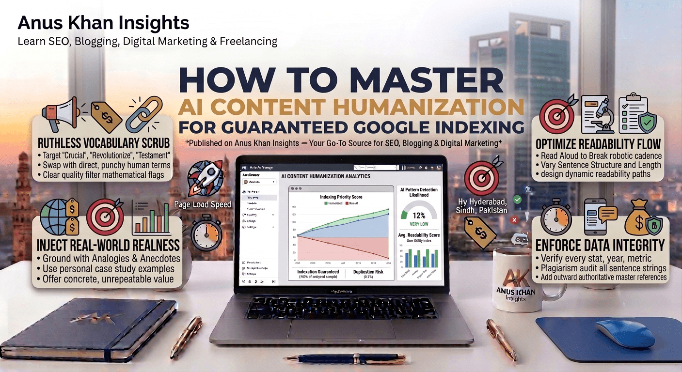 How to Humanize AI Content for Guaranteed Google Indexing Guide by Anus Khan Insights