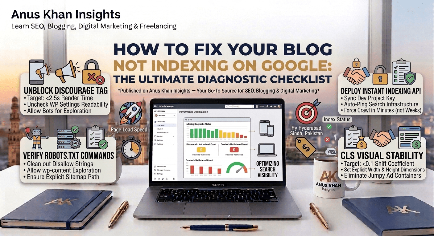 Why is My New Blog Not Indexing on Google Fix It Now Guide by Anus Khan Insights