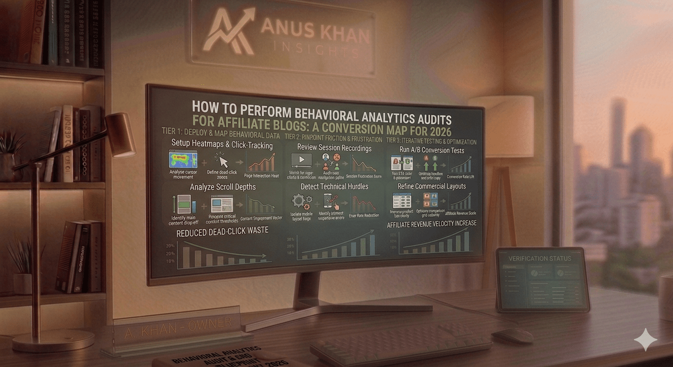 Behavioral Analytics Audit for Affiliate Blogs | 2026 Guide