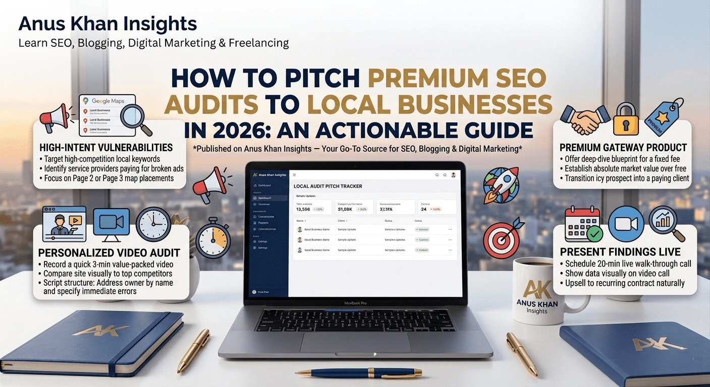How To Pitch Premium SEO Audits To Local Businesses Guide by Anus Khan Insights