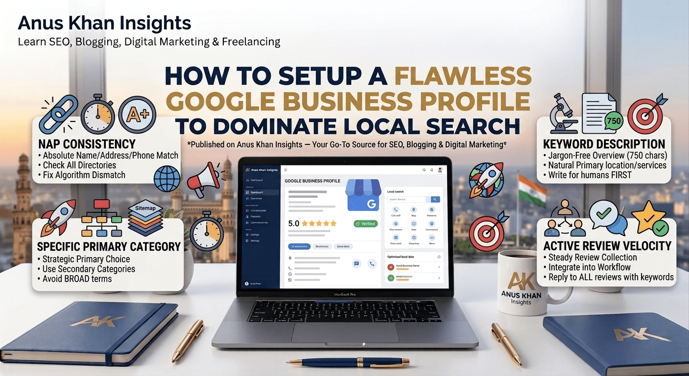 How To Setup A Flawless Google Business Profile Guide by Anus Khan Insights