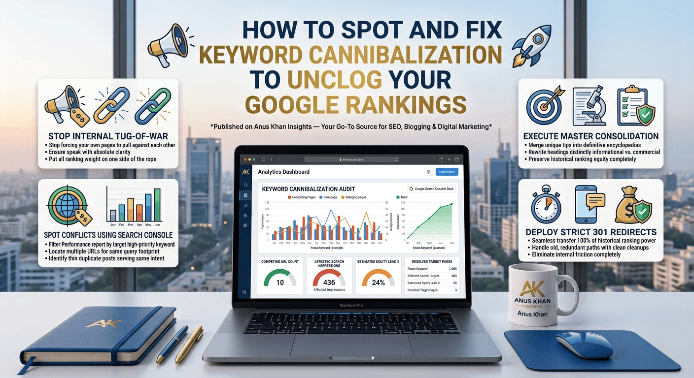 Advanced Keyword Cannibalization Audit and Fix Guide by Anus Khan Insights